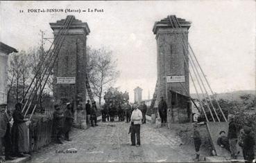 Iconographie - Port-à-Binson - Le pont