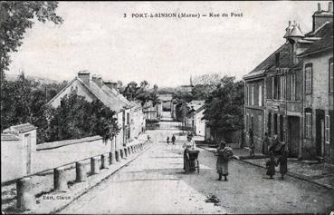 Iconographie - Port-à-Binson - Rue du Pont