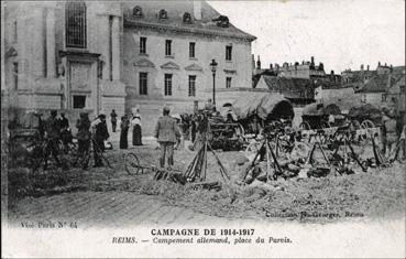 Iconographie - Campement allemand, place du Parvis