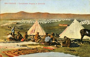 Iconographie - Salonique - Campement anglais à Zeïtenlik