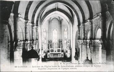 Iconographie - Intérieur de l'église haute de Saint-Eutrope