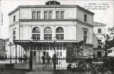 Iconographie - Le théâtre construit en 1768, rebâti en 1859