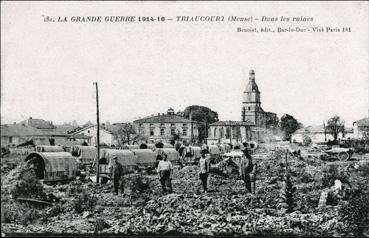 Iconographie - Triaucourt  - Dans les ruines