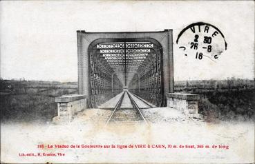 Iconographie - Le viaduc de la Souleuvre sur la ligne de Vire à Caen