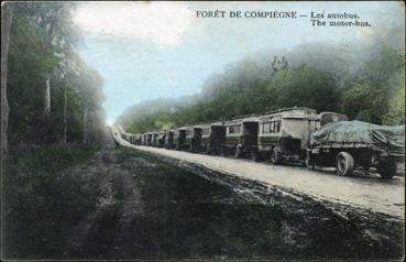 Iconographie - Forêt de Compiègne - Les autobus