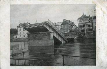Iconographie - Pont de Lagny détruit par les Allemands
