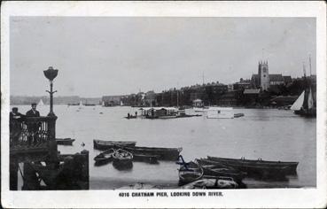 Iconographie - Chatnan pier, looking down river