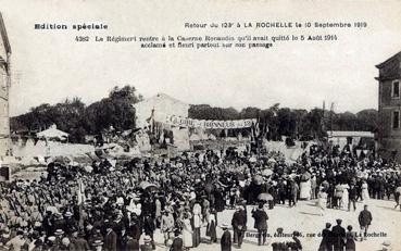 Iconographie - Retour du 123e à La Rochelle le 10 septembre 1919