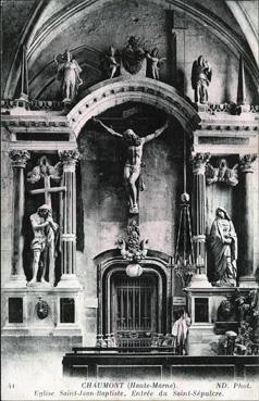 Iconographie - Eglise Saint-Jean-Baptiste, entrée du Saint-Sépulcre