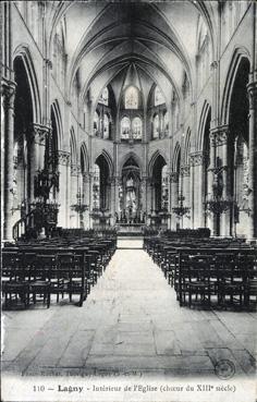 Iconographie - Intérieur de l'église (choeur du XIIIe siècle)