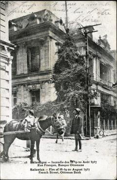 Iconographie - Salonique - Incendie des 18 19-20 août 1917