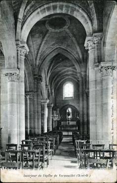 Iconographie - Intérieur de l'église de Vernouillet