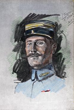 Iconographie - Commandant Touzard, officier de liaison de la IIe Armée