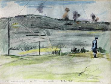 Iconographie - Le bombardement de fort du Bois Bourou