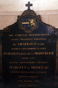 Iconographie - Stèle des Juchault de la Moricière