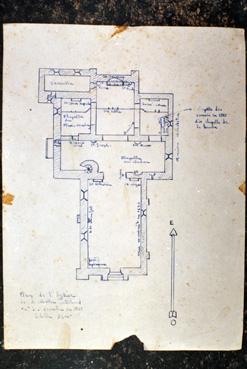 Iconographie - Plan de l'église XIIe s. détruite Saint-Jacques