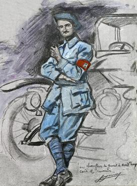 Iconographie - Le chauffeur du général de Maud'Huy