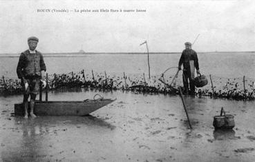 Iconographie - La pêche aux filets fixes à marée basse