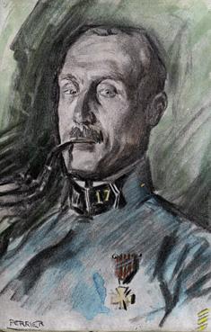 Iconographie - Le capitaine Perrier, officier d'ordinaire du général Guillaumat