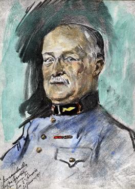 Iconographie - Le commandant Busseau-Varilla, chef service des eaux EM 2e Armée