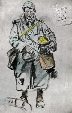 Iconographie - Le Poilu aux deux casques