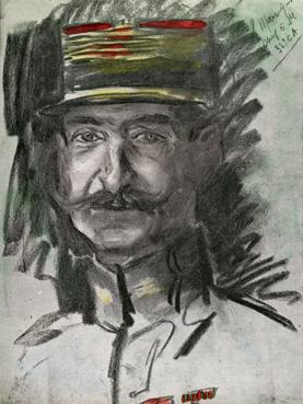 Iconographie - Le colonel Mangin, chef détat major du 32e CA