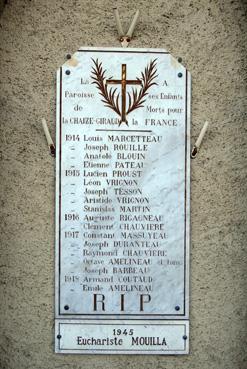 Iconographie - Plaque pour les Enfants morts pour la France