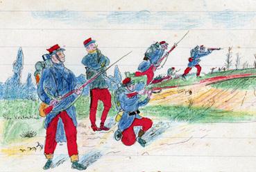 Iconographie - Soldats français, d'après Jean Barreteau