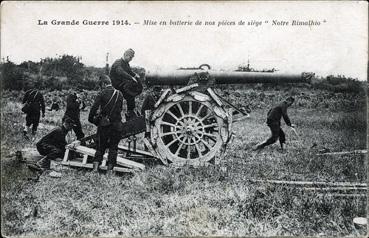 Iconographie - Mise en batterie de nos pièces de siège notre Rimalhio