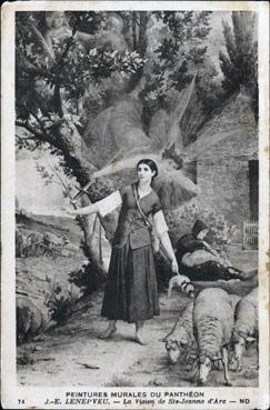 Iconographie - La vision de Jeanne d'Arc, J.-E. Lenepveu
