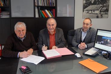 Iconographie - Signature d'une convention avec Serge Ruchaud