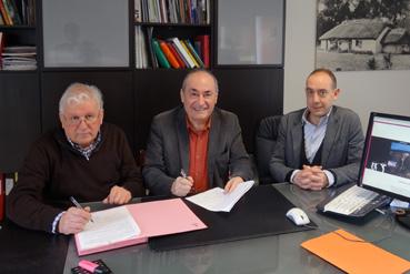 Iconographie - Signature d'une convention avec Serge Ruchaud