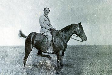 Iconographie - Chasseur alpin à cheval en Alsace