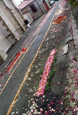 Iconographie - Fête-Dieu - Fleurissement des rues