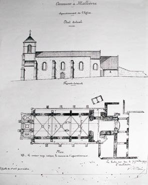 Iconographie - Plan d'agrandissement de l'église