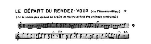 Partition - Départ du Rendez-Vous (Le) ou l'Armainvilliers