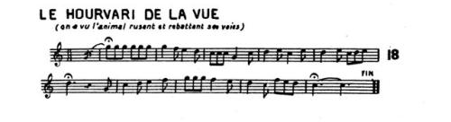 Partition - Hourvari de la Vue (Le)