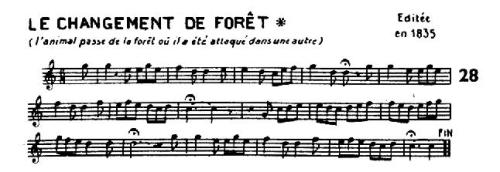 Partition - Changement de forêt (le)