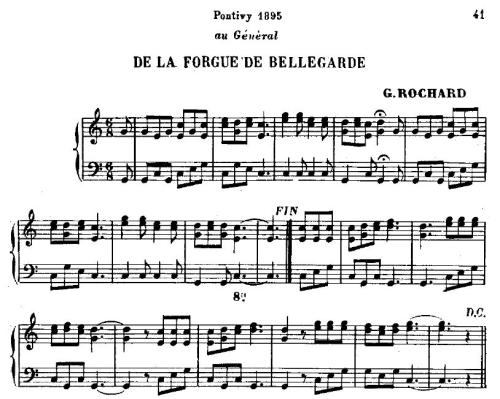 Partition - La Forgue de Bellegarde (de)