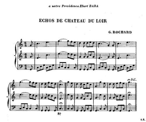 Partition - Echos de Château du Loir
