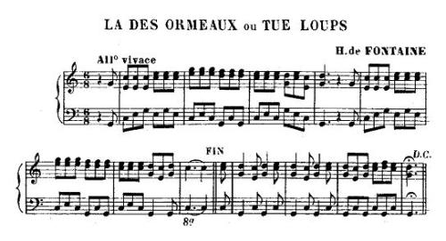 Partition - Des Ormeaux (La) ou Tue Loups