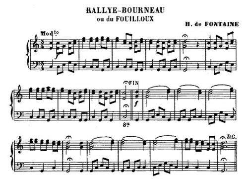 Partition - Rallye Bourneau ou du Fouilloux