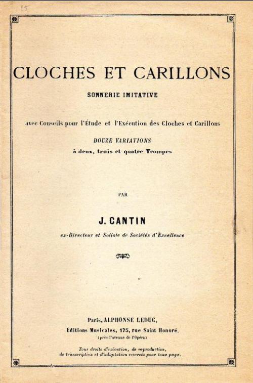 Partition - Cloches et carillons (Couverture )