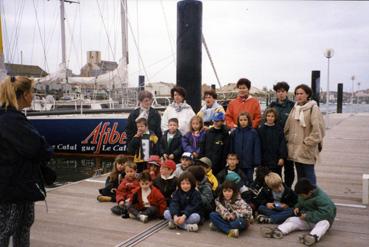 Iconographie - Sortie en mai aux Sables-d'Olonne - Pose sur un ponton