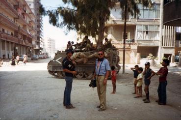 Iconographie - Daniel Voyé en reportage au Liban pour TF1