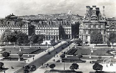 Iconographie - La butte Montmartre vue du Palais du Louvre