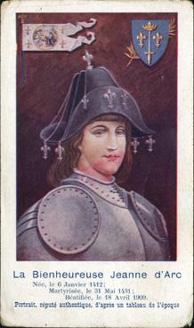 Iconographie - La Bien-heureuse Jeanne d'Arc