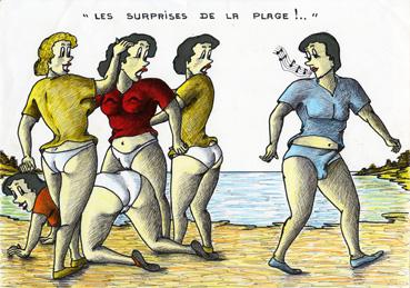 Iconographie - Les surprises de la plage, d'après Marcel Le Borgne