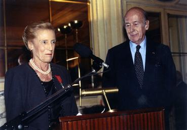 Iconographie - Madame Guerlain et Valérie Giscard d'Estaing