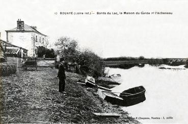 Iconographie - Bords du lac, la maison du garde et l'Acheneau